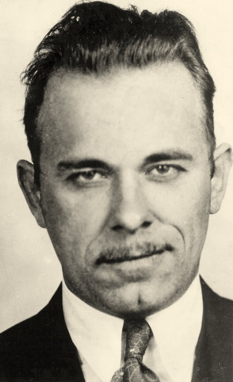 Portræt af John Dillinger (1903 - 34) af American School