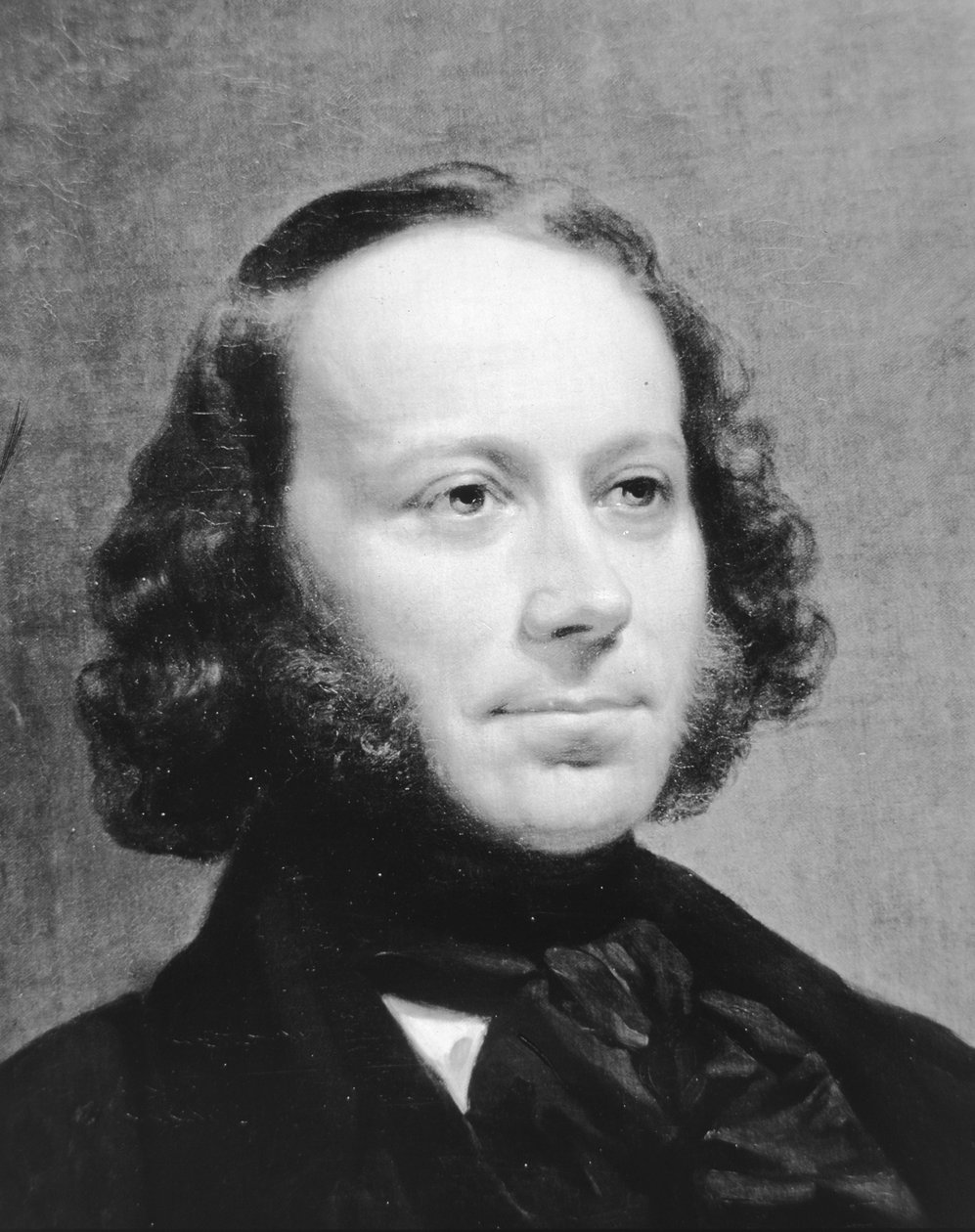 Portræt af John Ericsson (1803-1889) (litho) af American School