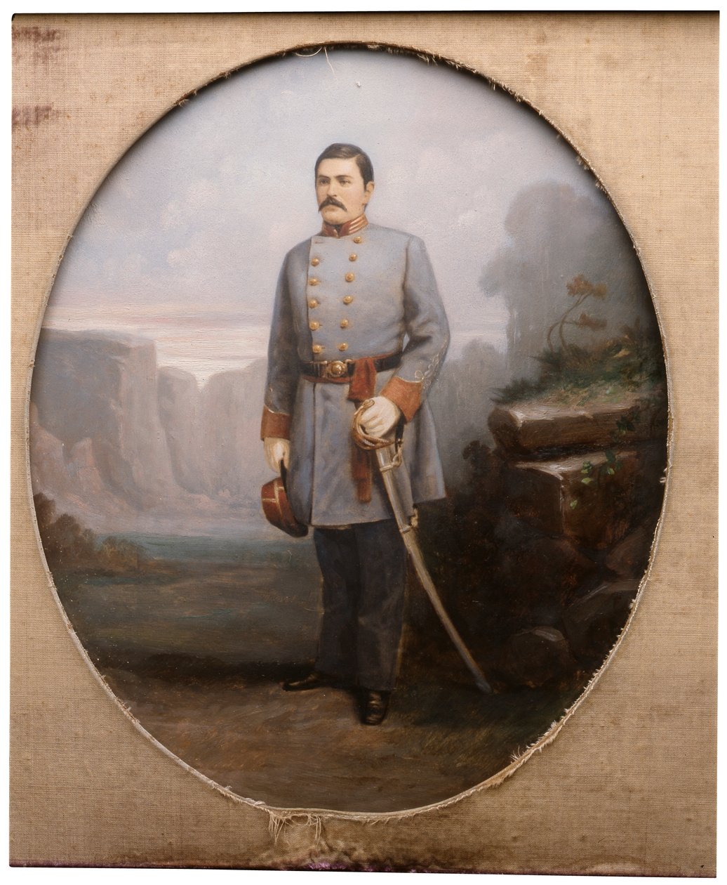 Portræt af major William Preston (olie på lærred) af American School