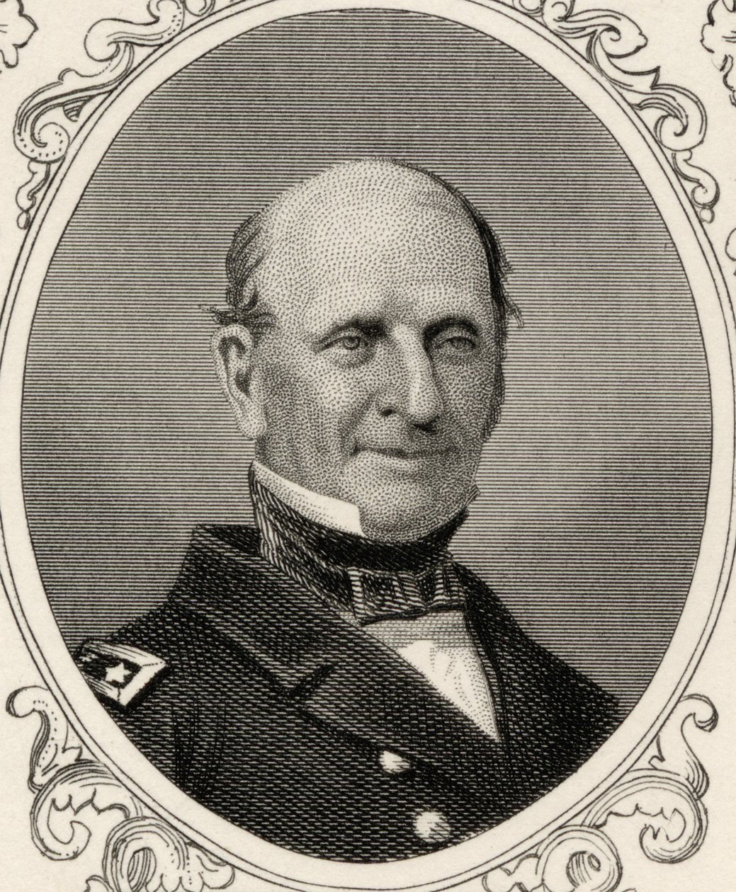 Portræt af Silas Horton Stringham (1798-1876) af American School