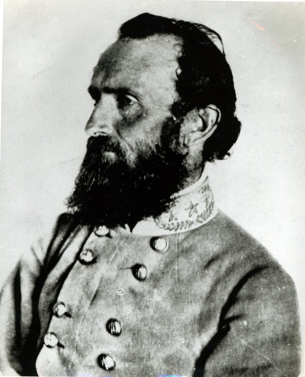 Portræt af Thomas J. Stonewall Jackson af American School