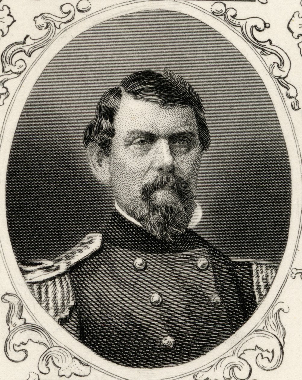 Portræt af William Joseph Hardee (1815-73) af American School