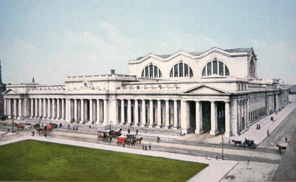 Postkort fra Pennsylvania Station, New York City af American School