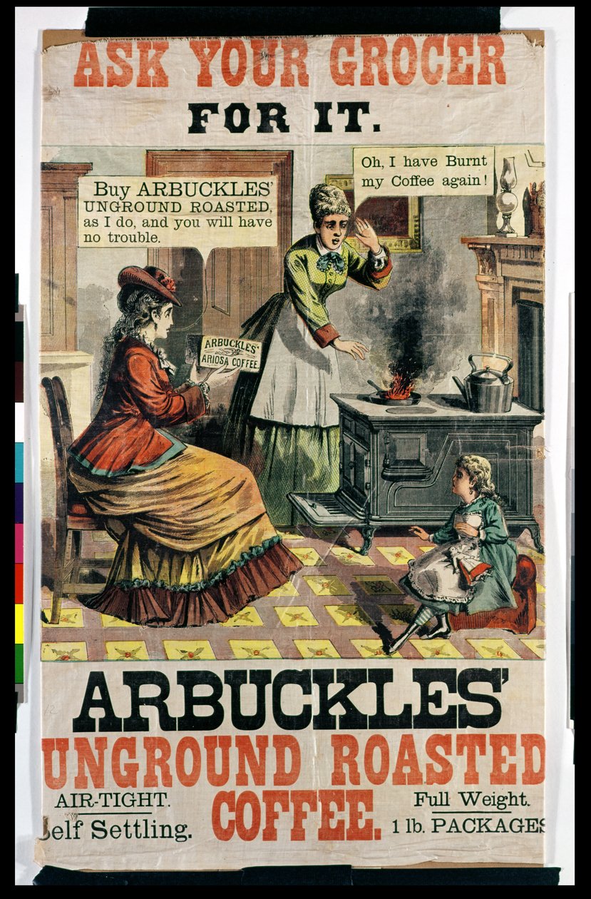 Plakat reklame Arbuckles Unground Roasted Coffee af American School
