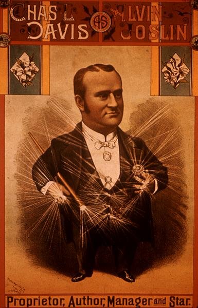 Plakat, der reklamerer for Chas L. Davis som Alvin Joslin (farve litho) af American School