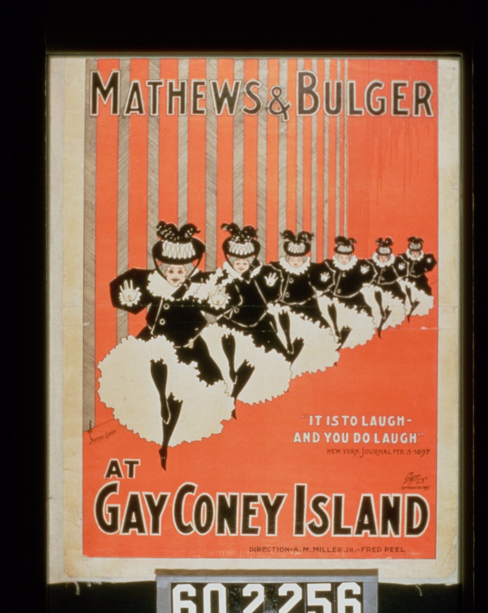 Plakat for Mathews & Bulger på Gay Coney Island af American School