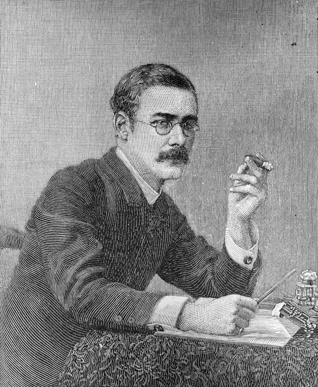 Rudyard Kipling (1865-1936) 1890 af American School
