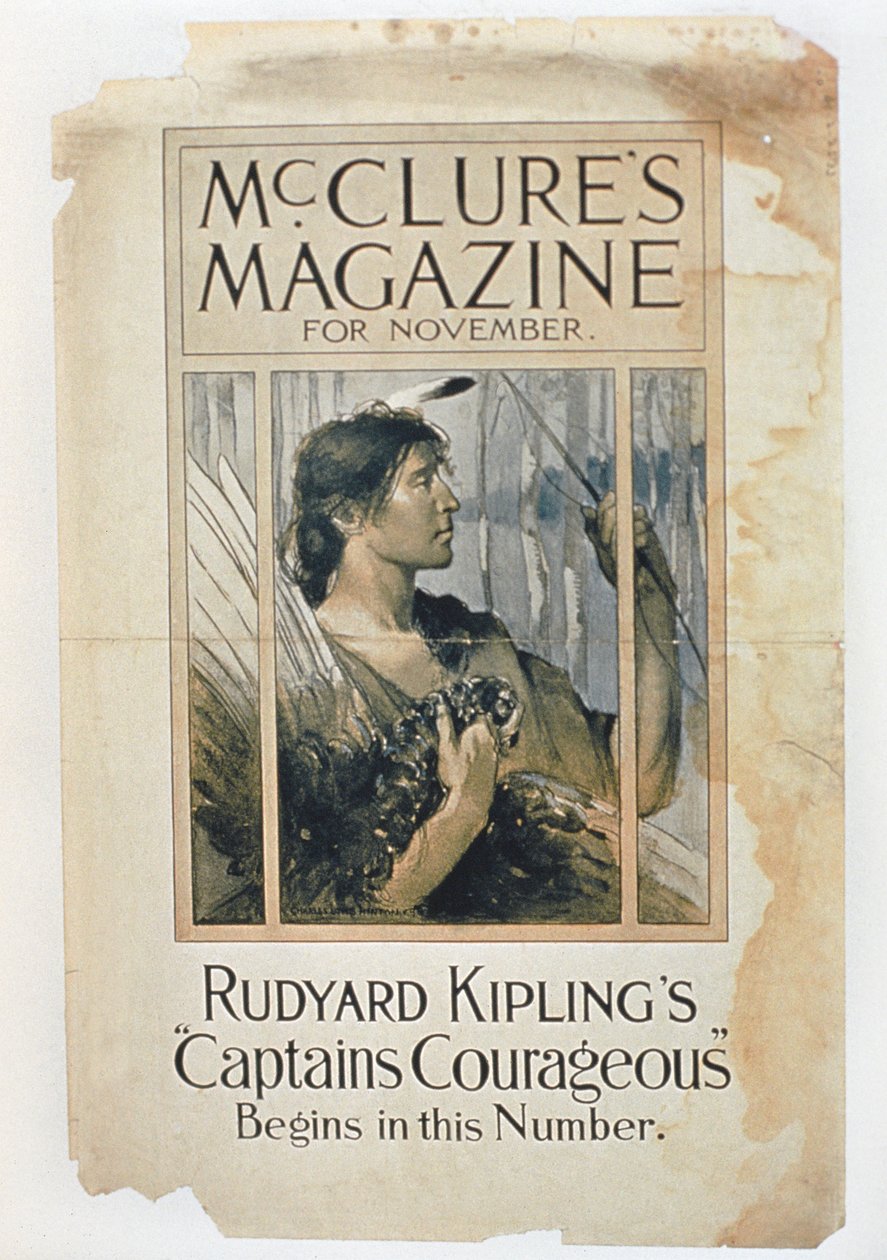 Rudyard Kiplings kaptajn Courageous i novemberudgaven af Mcclure