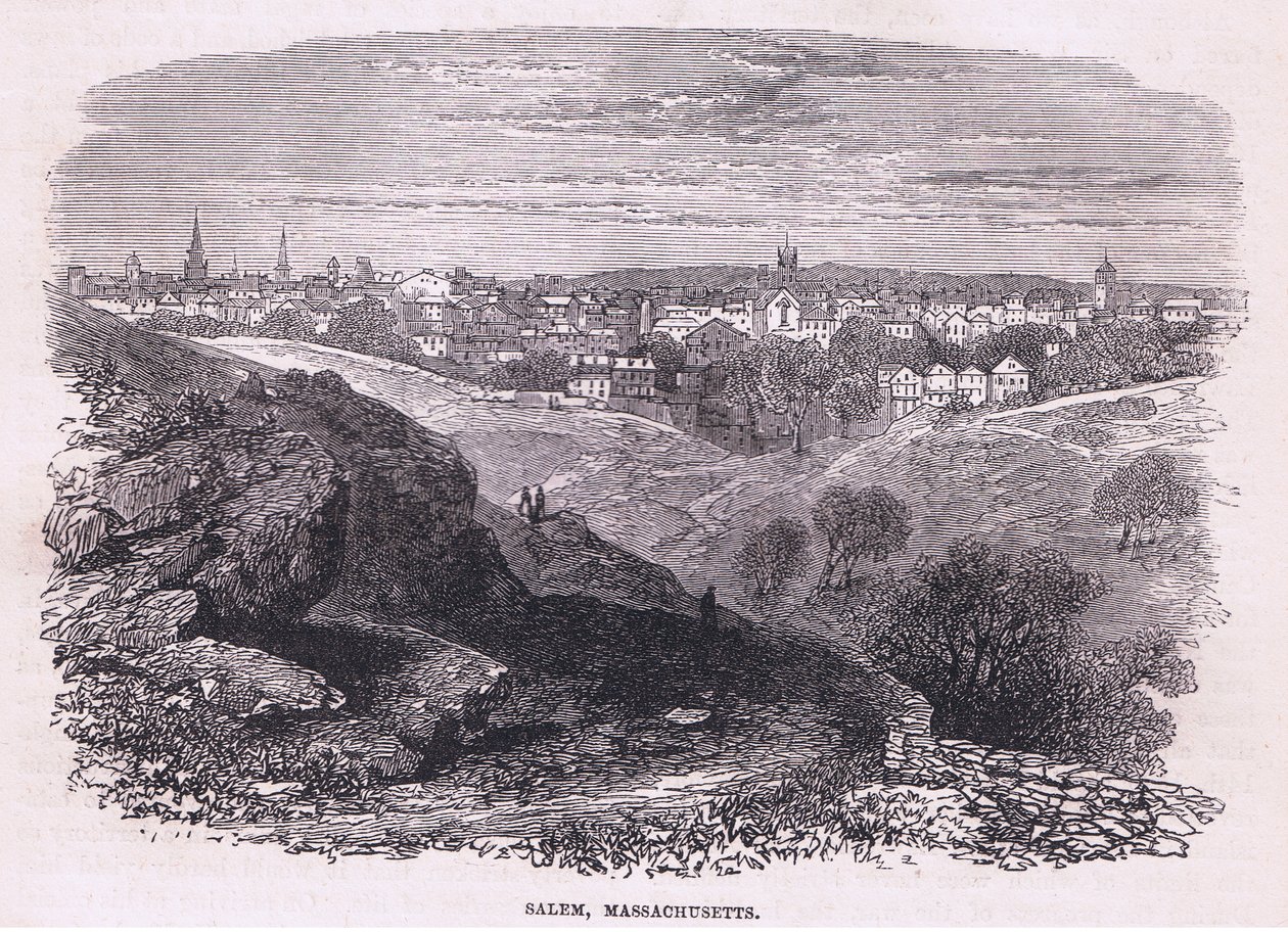 Salem Massachusetts, illustration fra Cassell