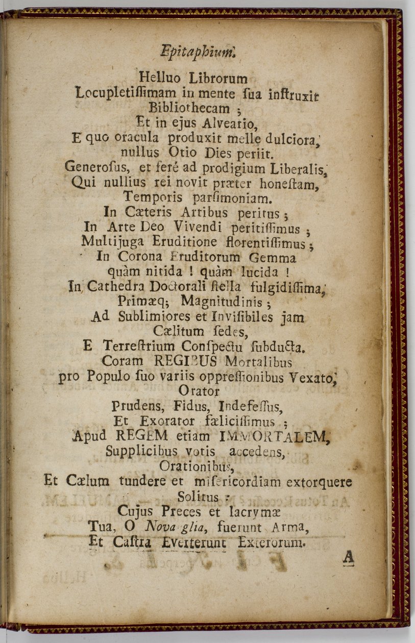 Samuel Mather, Epitafium, 1724 af American School