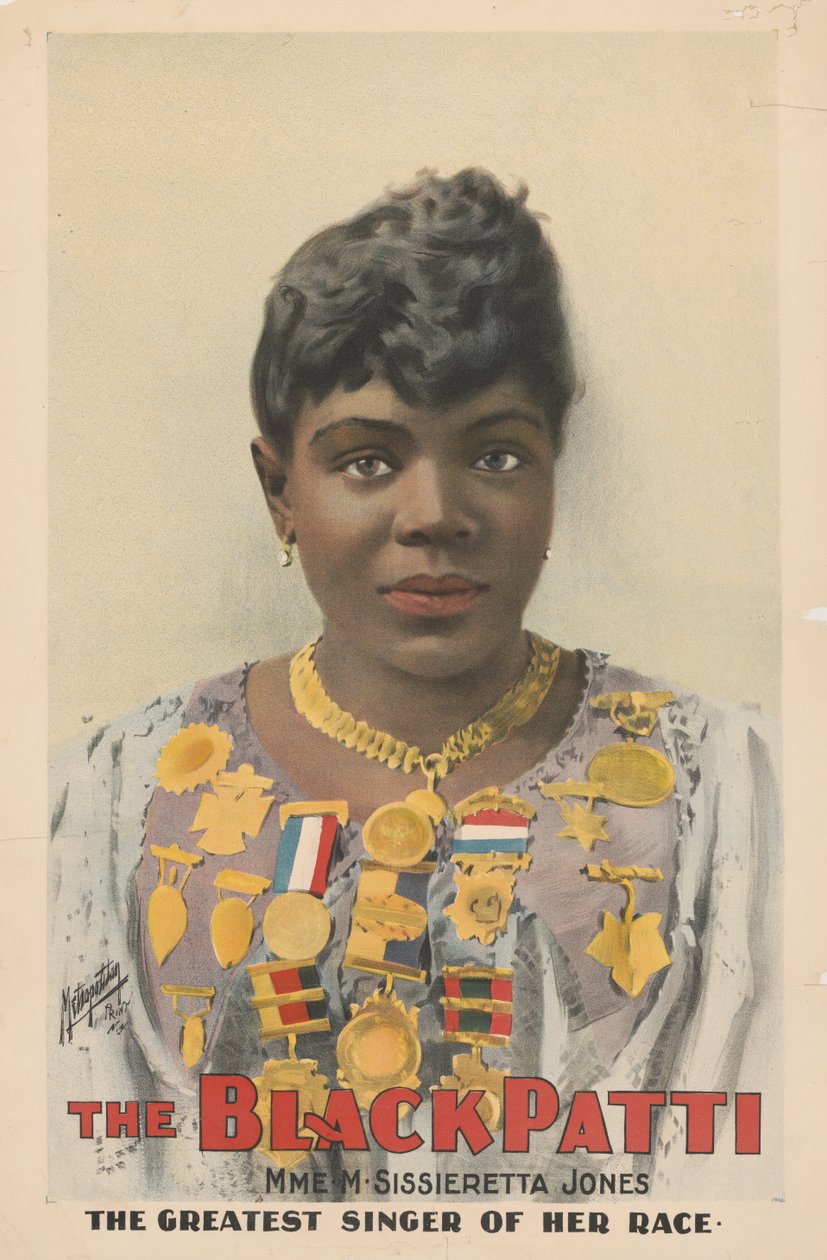 Sissieretta Jones, også kendt som "Black Patti", 1899 af American School