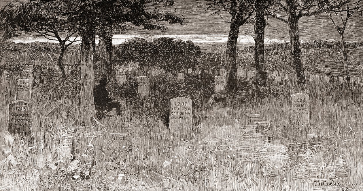 Soldatergrave på Arlington National Cemetery, Arlington County, Virginia, i det 19. århundrede, fra 