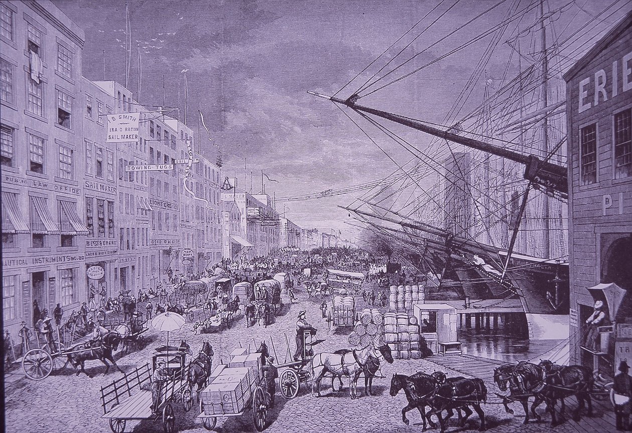 South Street Seaport i 1870