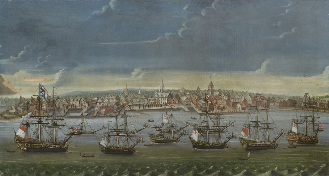Southeast Prospect of the City of New York, ca. 1756-7 af American School