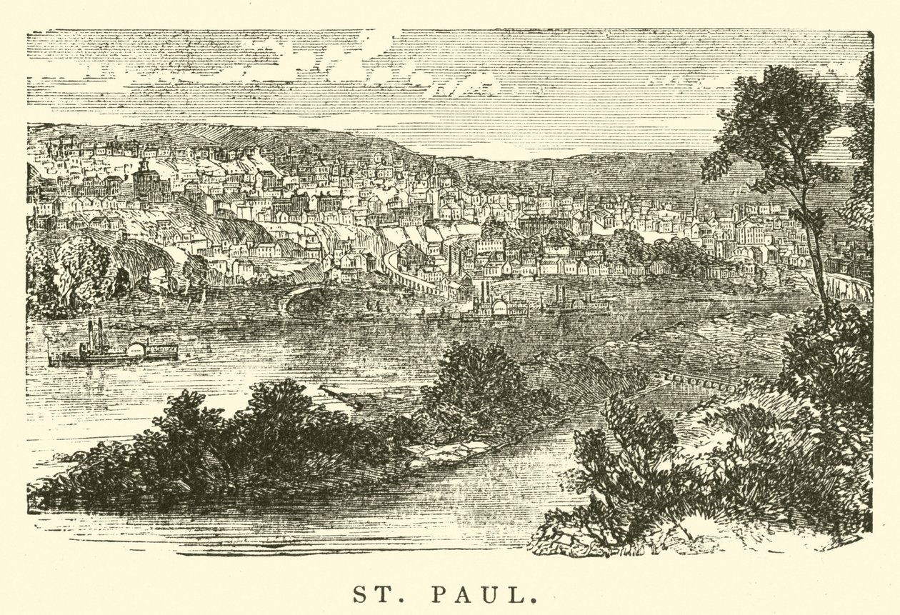Sankt Paul (gravering) af American School
