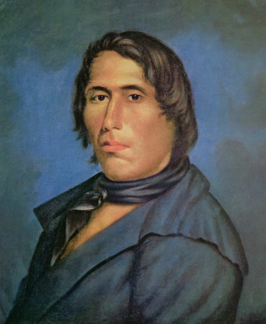 Tecumseh (1768-1813) (olie på lærred) af American School
