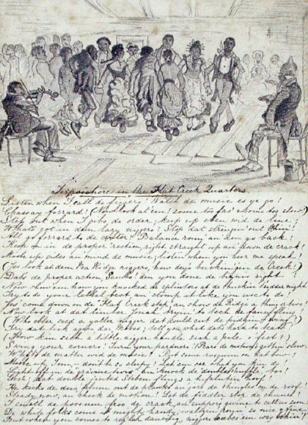 Terpsichore i The Flat Creek Quarters, Pea Ridge, ca. 1860 (blyant på papir) af American School