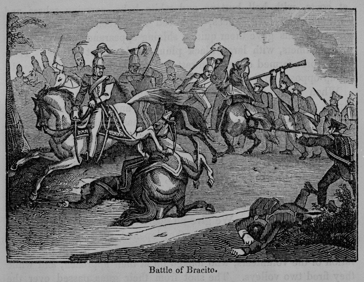 Slaget ved Bracito, illustration fra 