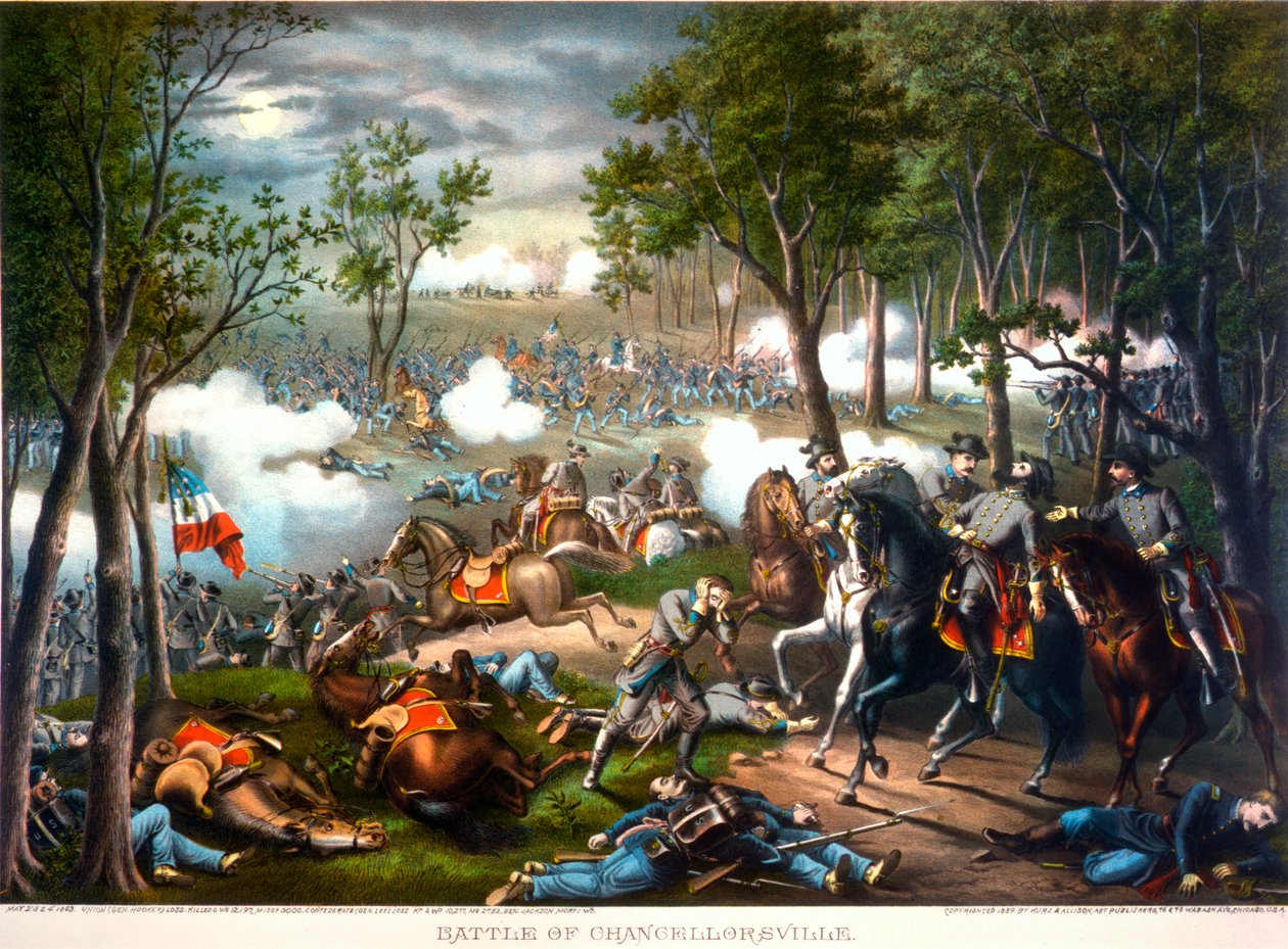 Slaget ved Chancellorsville, Virginia, 1863 af American School