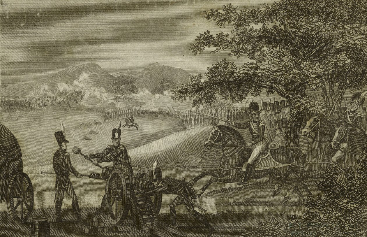 Slaget ved Guilford, 1780-90 af American School