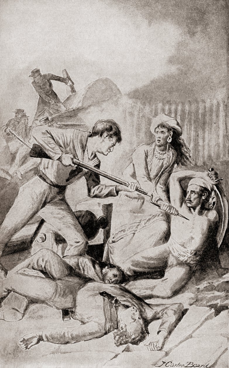 Slaget ved Quallah Battoo i 1832, fra 