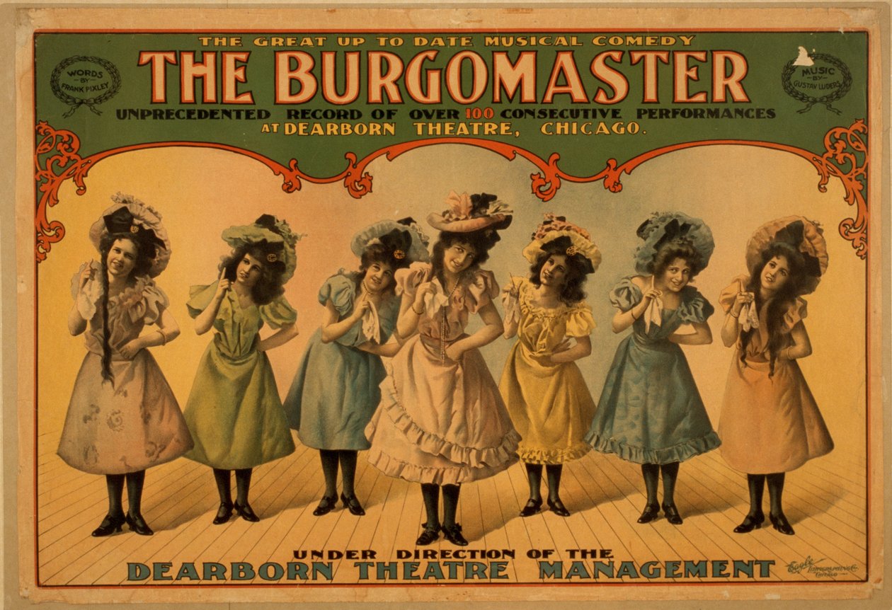 Borgmesteren, ca. 1899 (farvelitografi) af American School