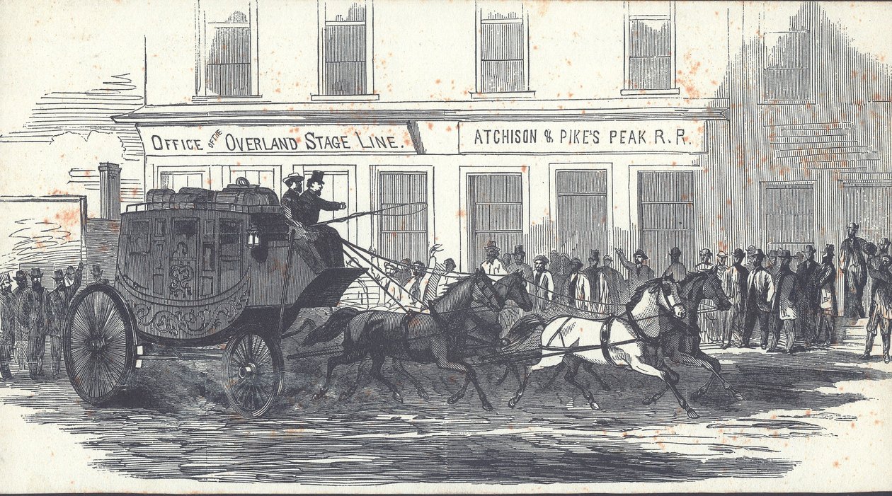 The Butterfield Overland Mail Coach, offentliggjort i Harper