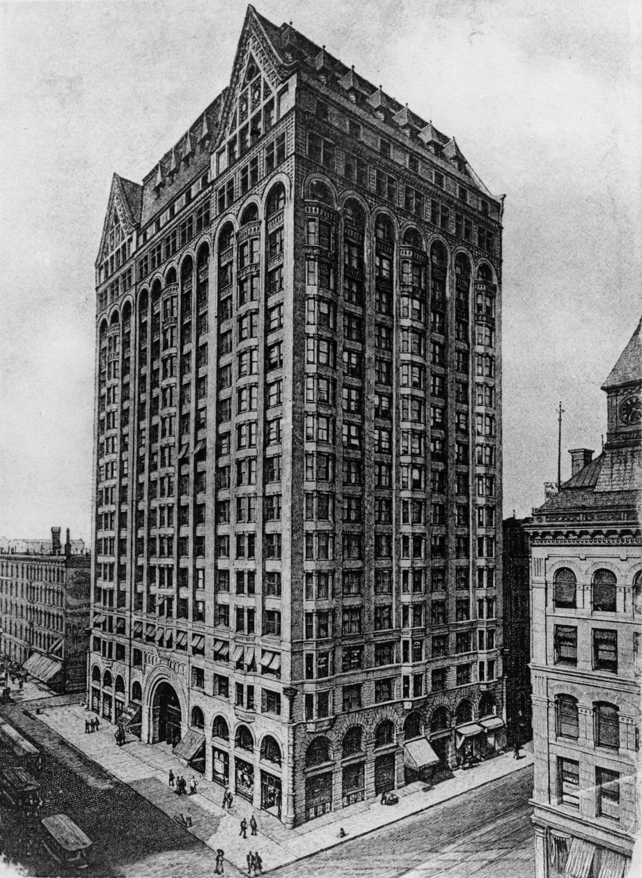 Capitol Building, også kendt som Frimurertemplet, Chicago, 1892-1939 af American School