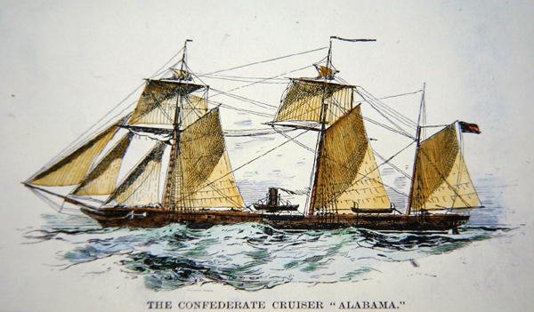 Den konfødererede private raider `Alabama