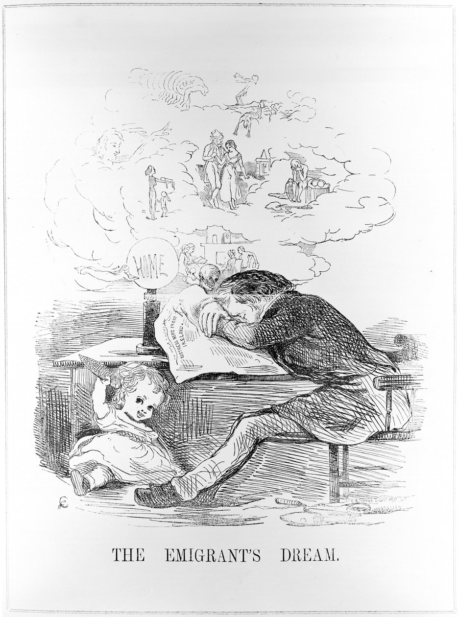 The Emigrants Dream, udgivet i Yankee Doodle, 20. marts 1847 af American School