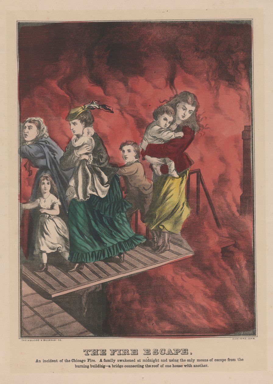 Brandflugten, 1871 af American School