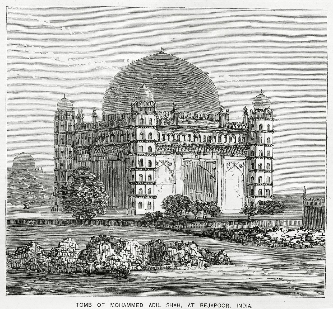 Gol Gumbaz, grav af Mohammed Adil Shah II, bygget i 1659 af American School
