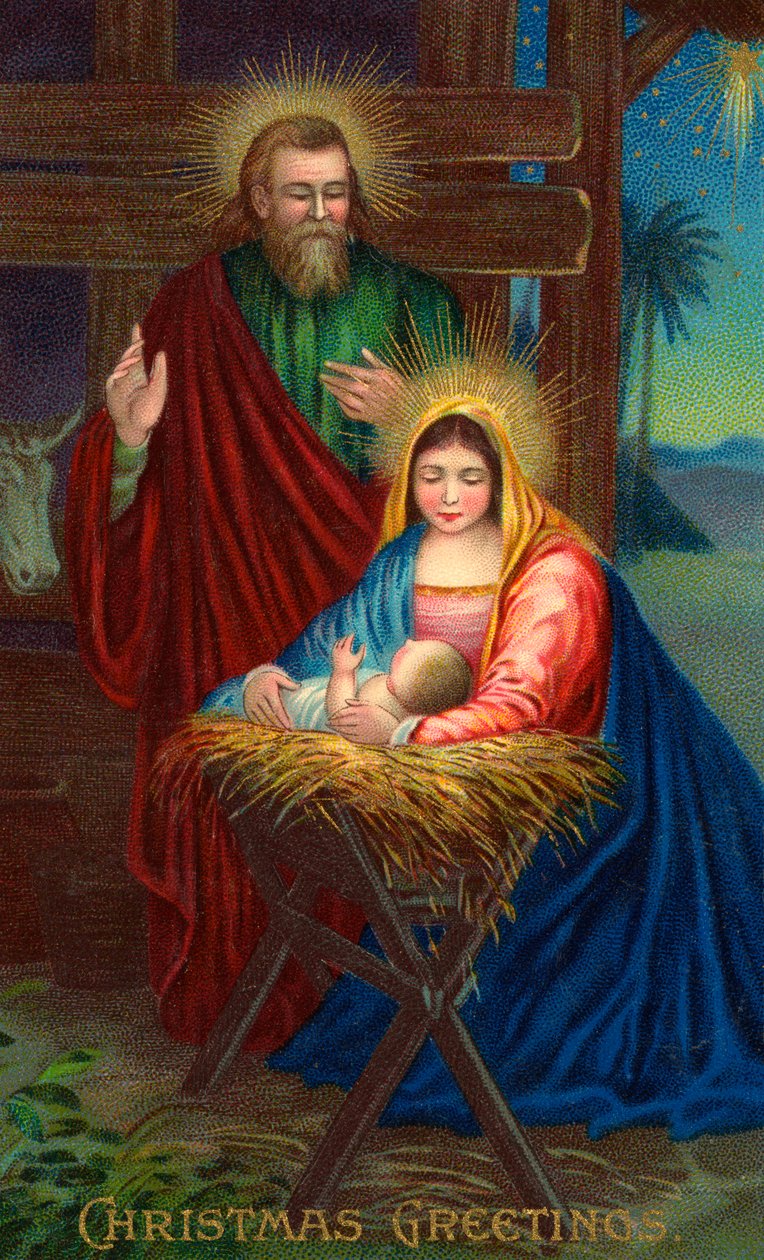 Den hellige familie med Jesusbarnet af American School