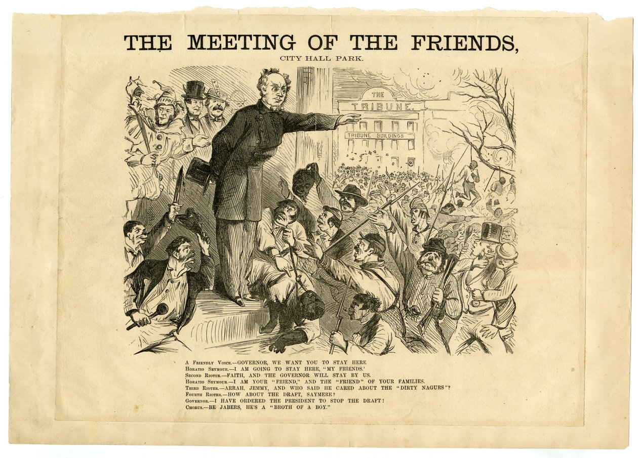 Vennernes møde, Rådhusparken, 1863 af American School