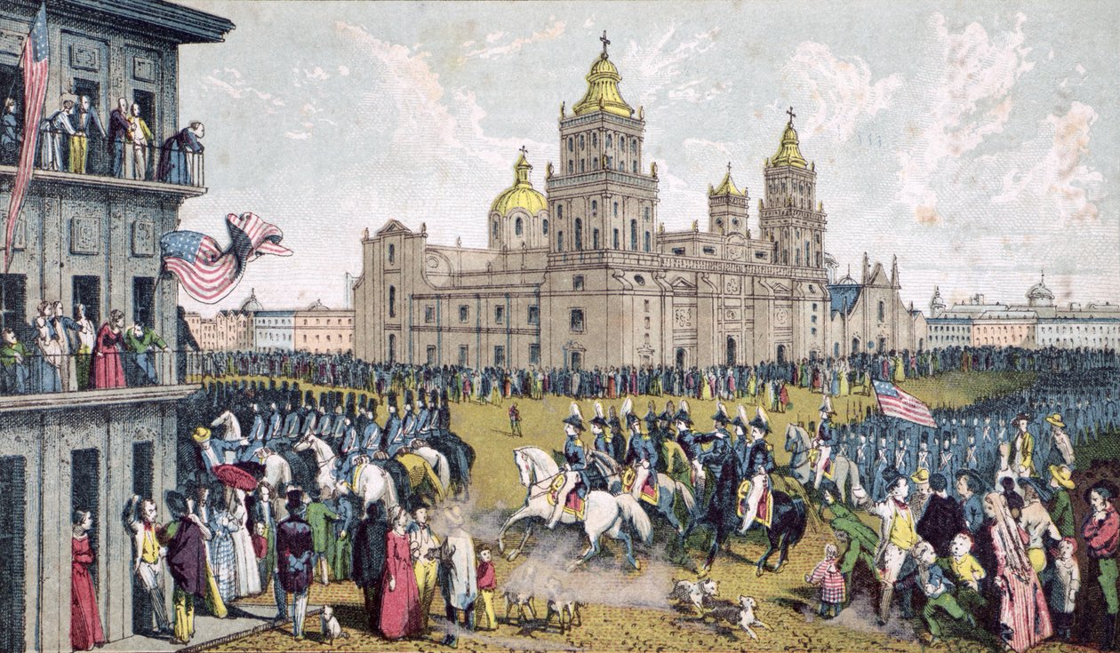 Den amerikanske hærs besættelse af hovedstaden i Mexico, 1846-48 af American School