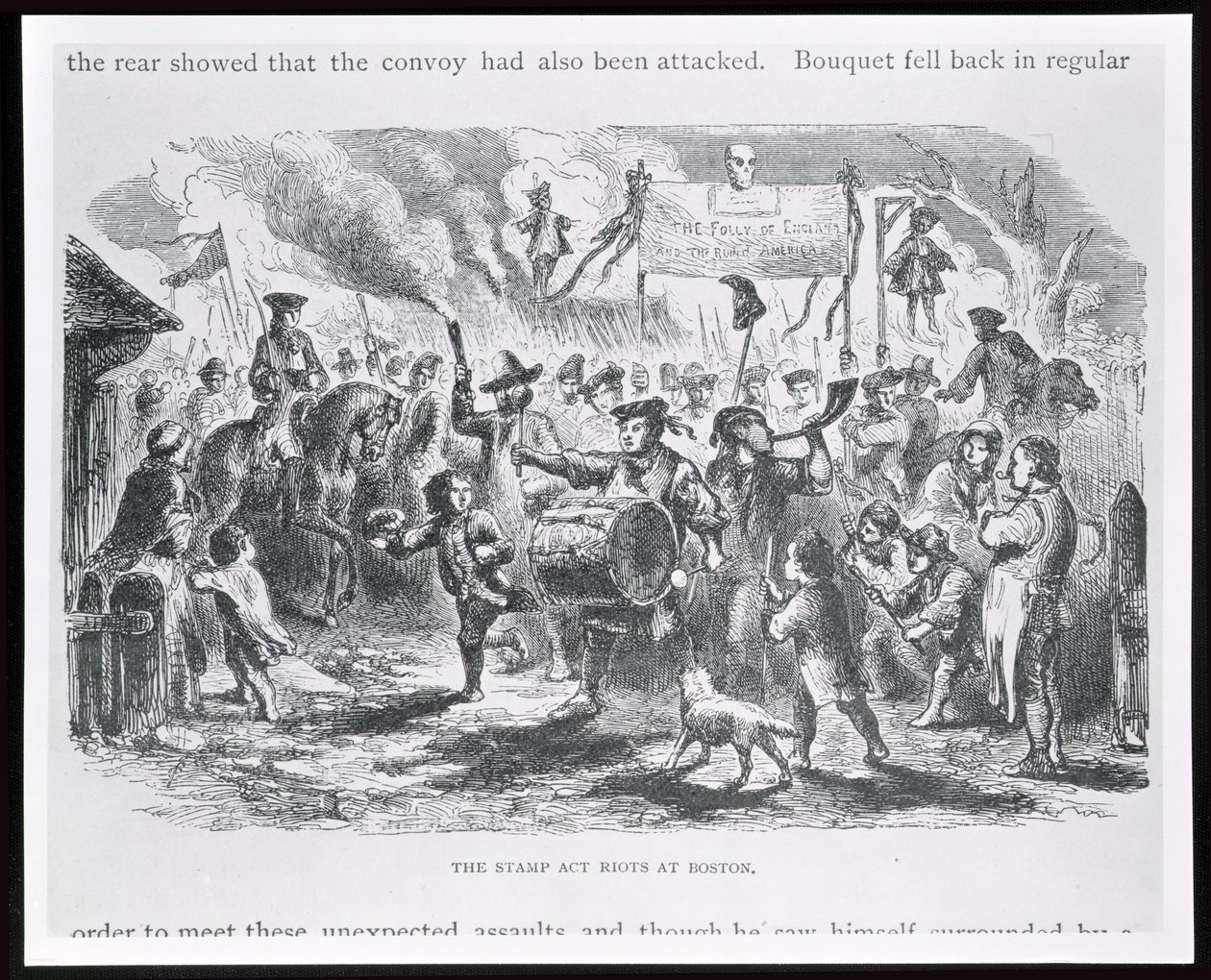 Stamp Act Riots at Boston, 25. august 1765, fra "Youth