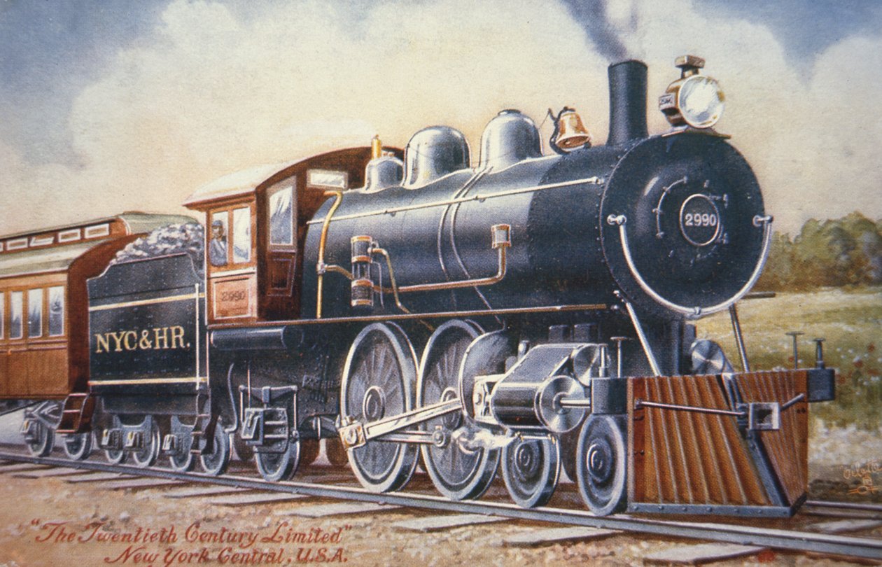 The Twentieth Century Limited, ca. 1920 (farve litho) af American School