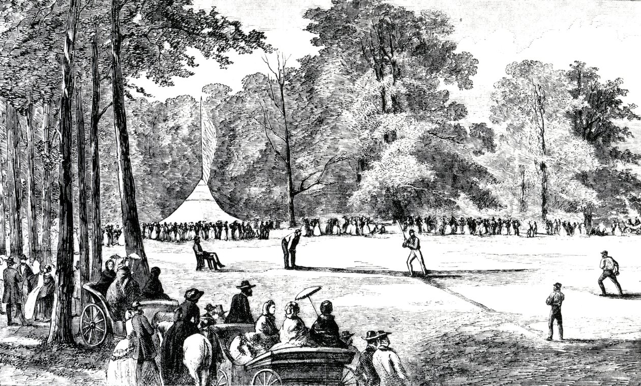 Den første konvention for baseballklubber, New York, 1857 af American School