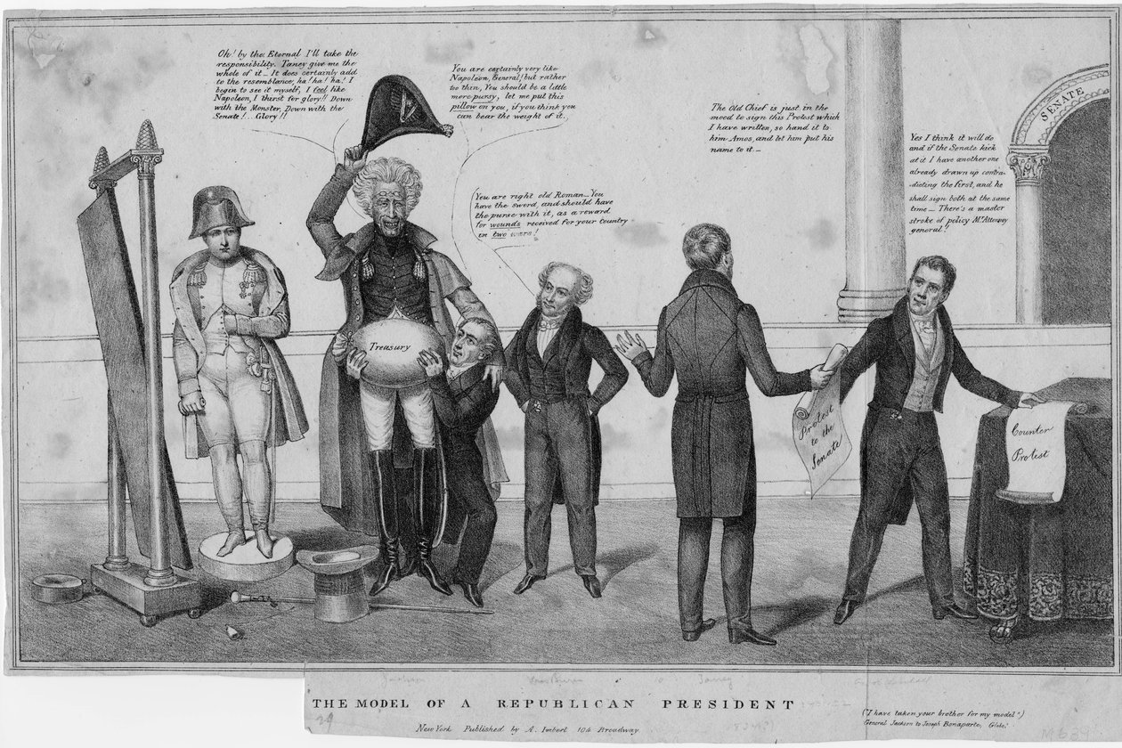 Modellen af en republikansk præsident, ca. 1832 af American School