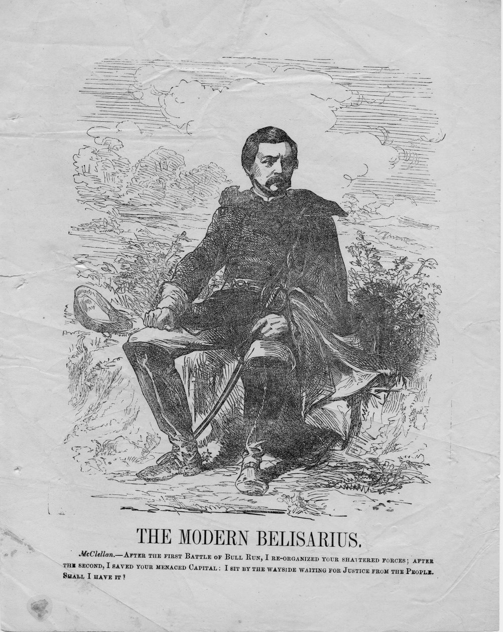 Det moderne Belisarius, ca. 1864 af American School