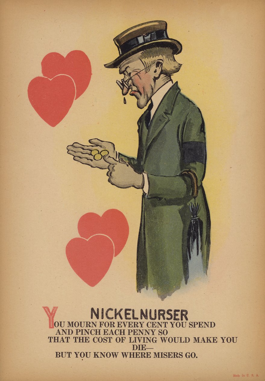 The nickelnurser (farvelitografi) af American School