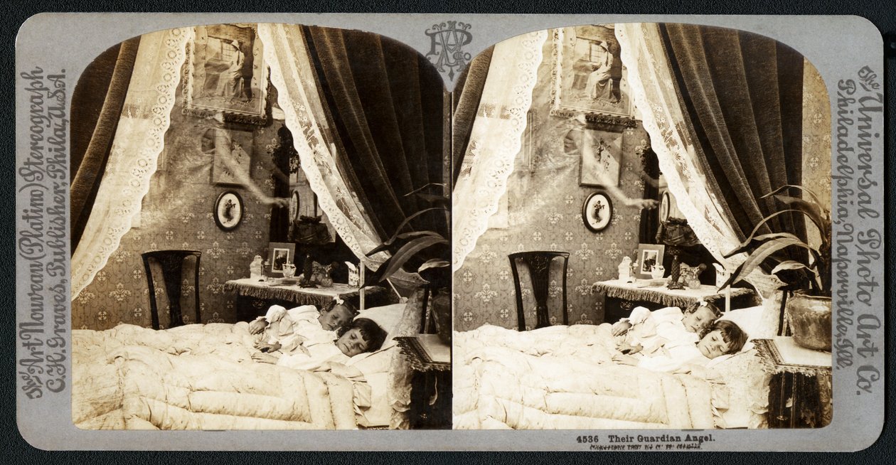 Deres skytsengel, 1897 (stereograf) af American School