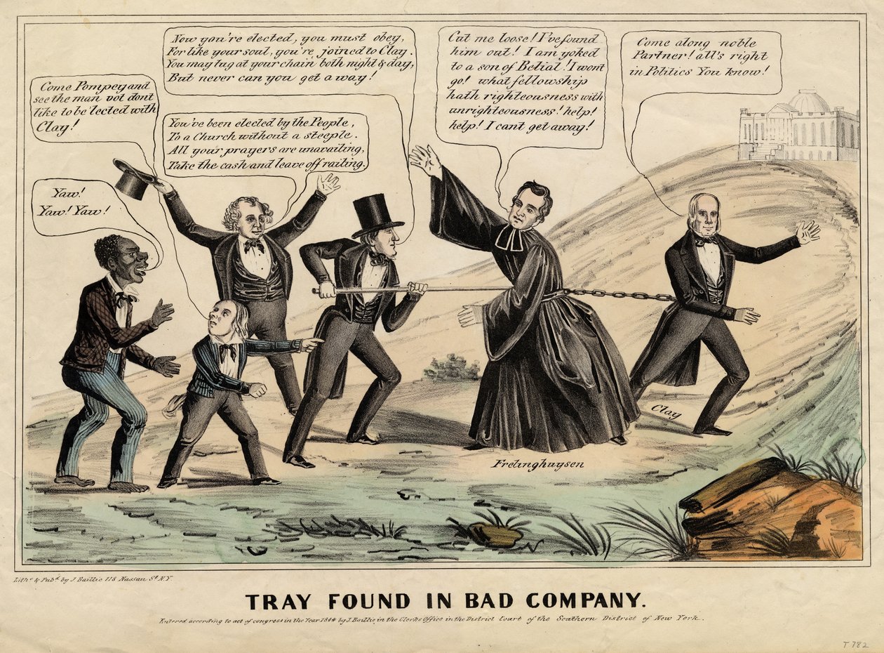 Bakke fundet i dårligt selskab, udgivet af J Baillie, New York, 1844 af American School