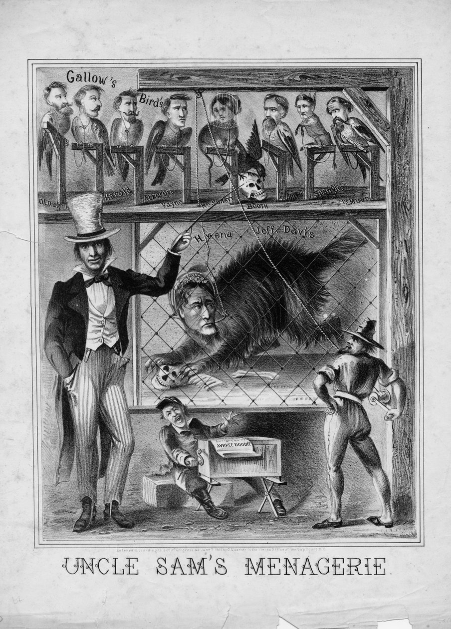 Uncle Sams menageri, udgivet af G. Guerner, Washington DC, 1865 af American School