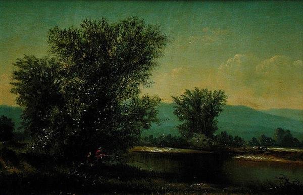Udsigt i Little River Stowe, Vermont af American School