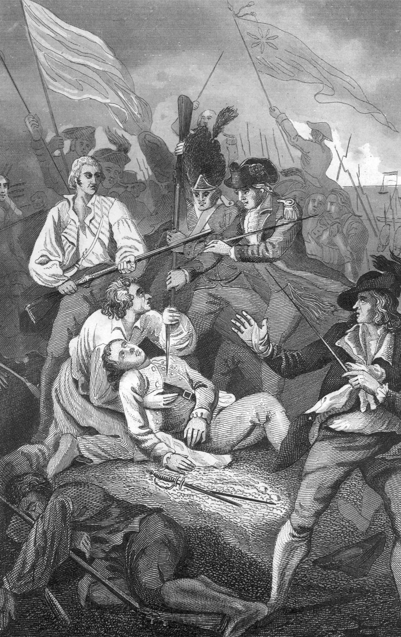 Udsigt over slaget ved Bunker Hill var et slag udkæmpet den 17. juni af American School