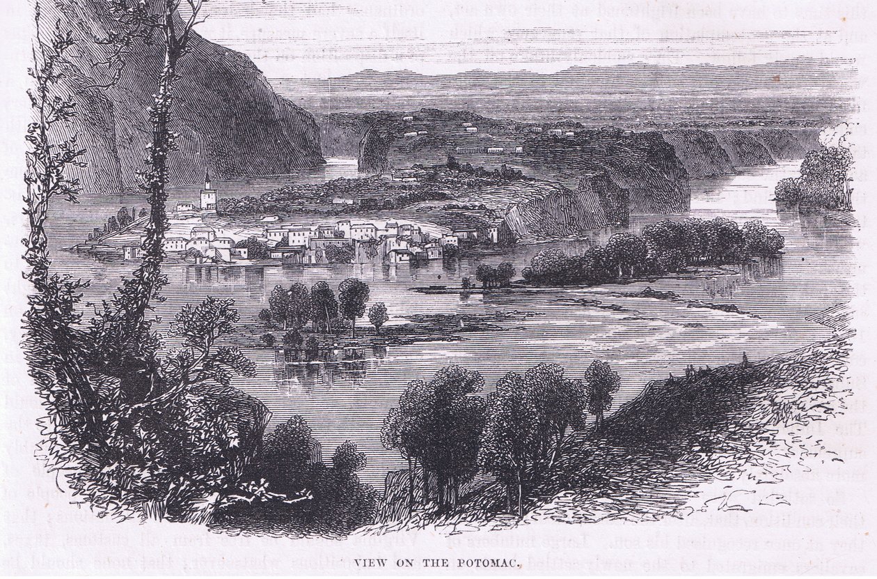 View of the Potomac, illustration fra Cassell