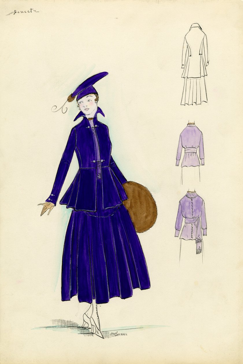 Walking suit, Doucet af American School