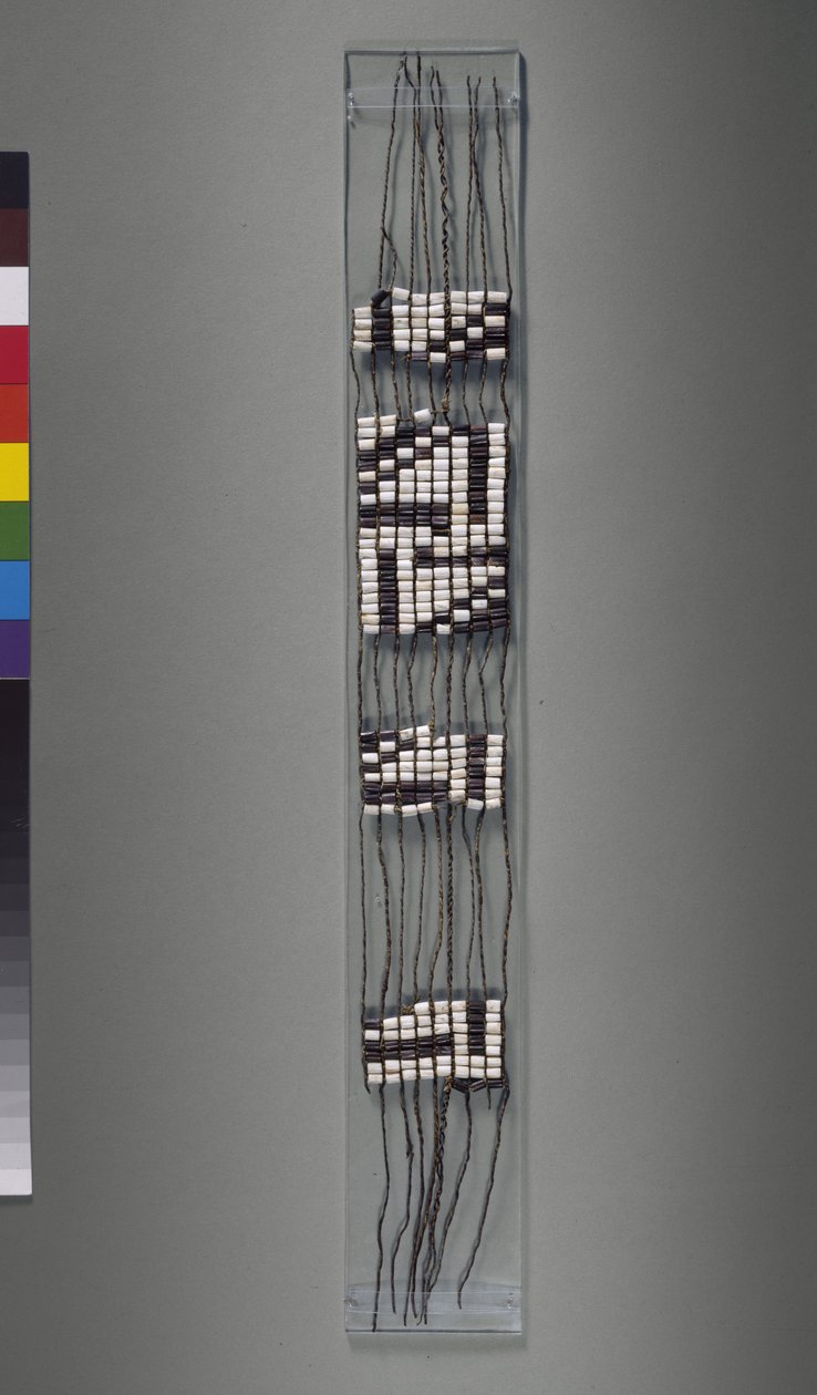 Wampum Belt, amerikansk irokesisk eller algonquisk stamme, mulig 1600-tallet af American School