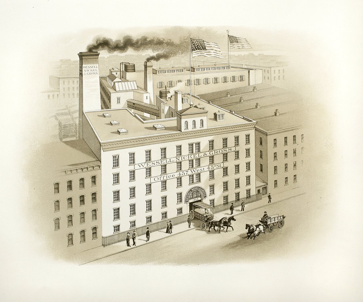 Wessell, Nickel & Gross Building, 1893 (trykt katalogillustration) af American School